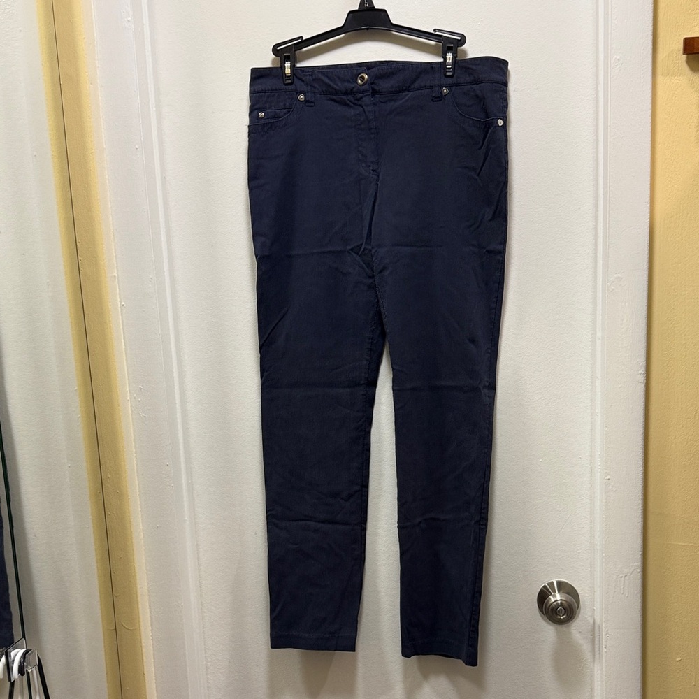 Zac & Rachel Navy Straight Leg Pants